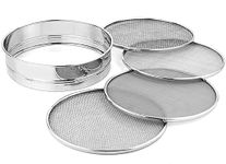 Konquer TimeS 4 in 1 Stainless Steel Interchangeable Sieve, Flour Chalni, Spices, Food Strainers, Atta Chalni, Jaali Channi Atta Maida Strainer