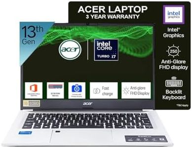 acer Professional 14[New Launch], 13th Gen Intel Core i7-1355U Turbo Boost, 32GB DDR4, 1TB SSD, Win11 Pro, MSO21, 14inch FHD Laptop, 3 Year Warranty, Metal ID, Fingerprint, Backlit KB, Silver, 1.34kg