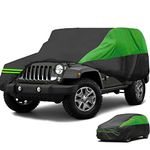 Big Ant Car Cover Custom Fits for Jeep Wrangler 4 Door JK Unlimited Sport/Sahara/Rubicon Waterproof All Weather, Full Exterior Cover Outdoor Snow Sun Uv Protection