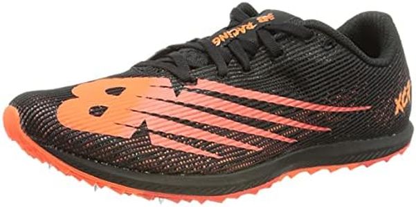 New Balance Men's XC Seven v3 Track Spikes - Color: Black/Neo Flame - Size: 7 - Width: Regular
