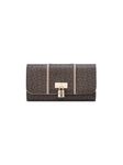 Guess Natural Printed Snap Button Emberly Slim Clutch Tri-Fold Wallet