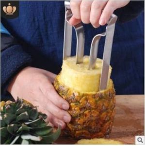 Stainless Steel Pineapple Cutter Corer,Peeler Fruit Slicer Corer Remover Kitchen Tool