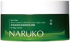 Naruko Tea Tree Shine Control & Blemish Clear Night Gelly Sleeping Mask, Extra Large, 2.8oz