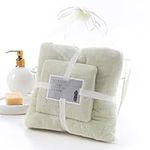 USTIDE 2 Pieces Green Bath Towels S