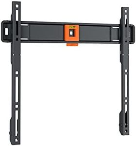 Vogel's TVM 1405 fixed TV wall bracket for 32-77 inch TVs, Max. 110 lbs (50 kg), Flat TV wall mount, Max. VESA 400x400, Universal compatibility