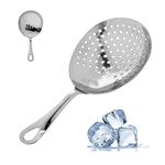 Julep Strainer: Professional Stainless Steel SS304 Cocktail Strainer for Home or Commercial Bar