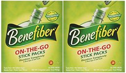 Benefiber On the Go Stick Pack Fiber Supplement 28 Sticks x 2 Pack