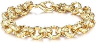12mm Gold Plated Dimond Cut Pattern