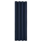 Deconovo Door Curtain Thermal Insulated Curtain Eyelet Blackout Curtain Single Curtain for Door 52"x 84" Navy Blue 1 PANEL