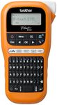 Brother PT-E110 Label Maker, P-Touch Electrician Label Printer, Handheld, QWERTY Keyboard, Up to 12mm Labels, Includes 12mm Black on White Tape Cassette