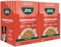 Jinx Salmon Wet Dog Food Topper, Mix with Dry Dog Food, Made with Real Salmon & Chicken, Bone Broth, No Fillers, Puppy, Adult, Senior, 9oz, 12 Pack