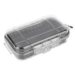 Waterproof Storage Box, Outdoor Survival Shockproof Storage Case, Dry Storage Box Airtight Carry Box Container for Fishing Camping Hiking (Transparent)