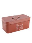 HAZEL Metal Bread Box with Handle Lid | 4100 ml Bread Storage Box for Kitchen | Bread Dispenser Box | Food Grade Storage Box for Kitchen (Red)