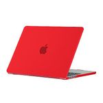 Ruban for MacBook Air 13.6 inch Case 2024 2023 2022 Release A2681 A3113 M3 M2 Chip with Liquid Retina Display & Touch ID, Protective Plastic Hard Shell Case Cover,(RED)