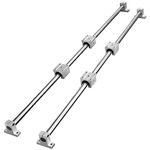 VEVOR Linear Guide Rail Set, SFC16 1000mm, 2 PCS 39.4 in/1000 mm SFC16 Guide Rails 4 PCS SC16 Slide Blocks 4 PCS Rail Supports, Linear Rails and Bearings Kit for Automated Machines CNC DIY Project