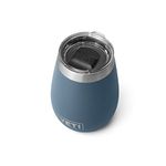 YETI Rambler 10 oz Wine Tumbler, Vacuum Insulated, Stainless Steel with MagSlider Lid, Nordic Blue