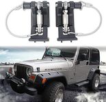 Sukemichi TJ Hood Latches for Jeep Wrangler, Locking Hood Latch for 1997-2006 Jeep Wrangler TJ Accessories, Upgrade, Eliminate Hood Flutter Bounce,1Pair