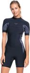 Roxy Womens 2/2 Syncro Short Sleeve Back Zip QLCK Wetsuit - Jet/Black | 4