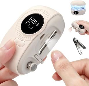 Electric Nail Clipper 3-in-1 Electric Nail Trimmer for Baby 5X Magnifier