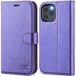 OCASE Compatible with iPhone 12 Case/Compatible with iPhone 12 Pro Wallet Case, PU Leather Flip Case with Card Holders RFID Blocking Kickstand Phone Cover 6.1 Inch (Purple)