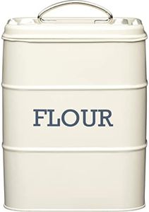 Living Nostalgia Kitchencraft Récipient Hermétique pour Farine, 17 X 12 X 24 cm - Crème Antique