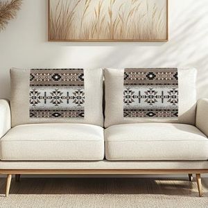 Fuojuvelie Headrest Covers for Recliners Aztec Recliner Headrest Protector Washable Sofa Headrest Covers Furniture Protector for Living Room Home 2 Pcs