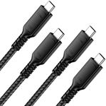 2 Pack USB 4 Cable Compatible with Thunderbolt 4 Cable 40Gbps High Speed USB C Cable Supports 240W Fast Charing and 8K@60Hz Display for Thunderbolt 3 MacBook, iPad, 3.3FT