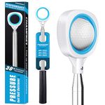 CHAMPKEY Golf Ball Retriever Double-Sided - Durable Stainless Steel Shaft with Non-Slip Grip | Golf Accessory for Water Hazards & Course Rough | Select from 9Ft/12Ft/14.5Ft/16.3Ft Lengths(Blue, 12Ft)