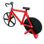 Apt Accessory Dual Stainless Steel Non-Stick Cutting Wheels Display Stand Bicycle Pizza Cutter