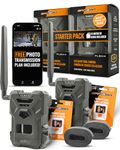 SPYPOINT Flex-M Twin Pack Cellular Trail Cameras - 2 SD Cards Included, Best Hunting Accessories, No WiFi Needed, GPS, Night Vision, IP65 Water-Resistant, 28MP Photos, & 720p Videos + Sound (2)