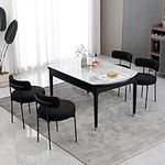 DYHOME Black Dining Chairs Set of 4
