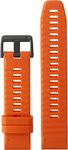 Garmin QuickFit 22 Watch Bands, Ember Orange Silicone