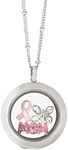 Origami Owl Medium Silver Living Locket Sets, Stainless Steel, No Gemstone