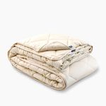 WOOLROOM Deluxe Machine Washable All Season Wool King Duvet 2-15 tog 100% Natural (3-in-1) Allergy Friendly Heat Regulating All Year Round Chatsworth British Wool 200T Organic Cotton Bedding