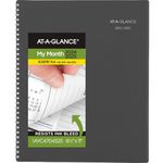 AT-A-GLANCE Planner 2024-2025 Academic, Monthly, 8-1/2" x 11", Large, Monthly Tabs, Flexible Cover, DayMinder, Charcoal (AYC47045)