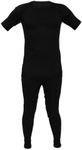 Britwear Kids Thermal Winter Warm Underwear Set Long John Bottom and Short Sleeve Top Size:Age 3-5 Years (Unisex Boy Girl Children) Colour:Black
