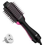 Dual Voltage Hair Dryer Brush with 