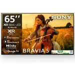 Sony 164 cm (65 inches) BRAVIA 5 Series 4K Ultra HD Smart Mini LED Google TV K-65XR55A