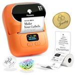 Phomemo M110-2026 Portable Wireless Thermal Label Printer, Bluetooth Label Maker Machine for iOS And Android Phone, Barcode Printer for School, Retail, Home and Office, with 1 Labelroll