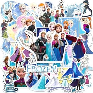 Xingsky Pegatinas de la Frozen, 100PCS Pegatinas Frozen, Vinilo Frozen, Pegatinas Bicicleta Niña para Ordenador Portátil, Monopatín, Equipaje y Frigorífico, Adecuado para Adultos Niños