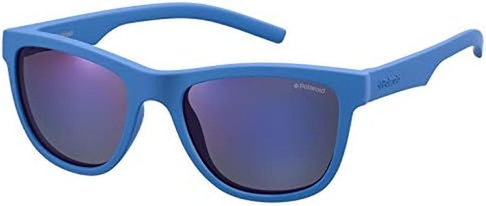 Polaroid Unisex Kids Pld 8018/S Sunglasses, Blue, 47 UK