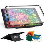 LOTMOFUN Jigsaw Puzzle Board for 1000 Pieces with Angle Adjustable Stand, Patented Lightweight Felt Jigsaw Board with 6 Sorting Trays & Cover, Jigsaw Puzzle Table with Storage & Non-Slip Surface