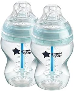 Tommee Tippee Anti-Colic Newborn Baby Bottles, Slow Flow Breast-Like Teat and Unique Anti-Colic Venting System, 260ml, 0 Months+, Pack of 2