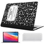 Fintie Case for MacBook Air 13 Inch A2337 (M1) / A2179 / A1932 (2021 2020 2019 2018 Release) - Snap On Hard Shell Cover with 2 Keyboard Skin Covers, 1 Screen Protector, Composition Book
