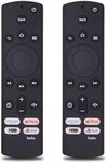 (Pack of 2) Replacement Universal Remote for All Insignia TV and Toshiba Smart TV, Hisense Smart TV, AMZ Omni TV and AMZ 4-Series Smart TVs (Not for TV Stick and Box) with 4 Shortcut Keys