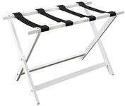 Casual Home Extra Wide Luggage Rack, 29.75" W x 15" D x 19.25" H, White