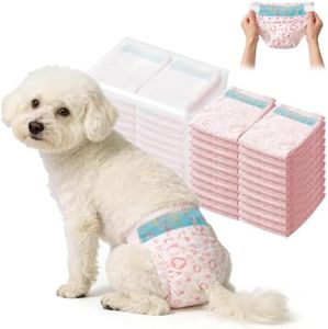 Female Dog Diapers,Disposable Dog Diapers,100 Count,X-Small,Super Absorbent Leak-Proof Diapers for Dogs in Heat,Excitable Urination,or Incontinence