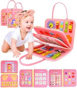 Busy Board, Montessori Toys for Babies, Busy Book Quiet Travel Toys Educational Toys for Toddlers 3 4 5 Year, Airplane Car Essentials, Boys Girls