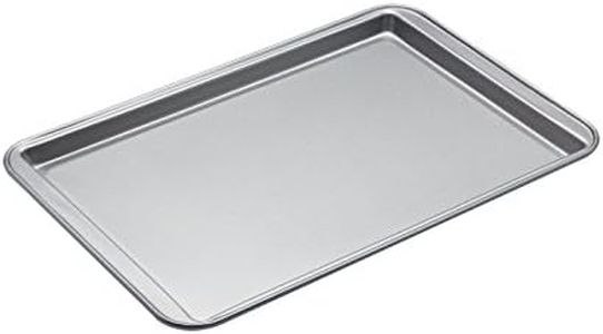 KitchenCraft Extra large baking tray with non-stick coating, 43 x 28 x 1.5 cm, silver