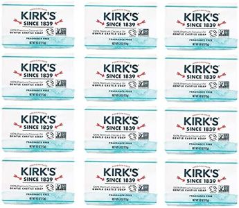 Kirk's Original Coco Castile Bar Soap Fragrance Free 4 Ounces (12 Pack)